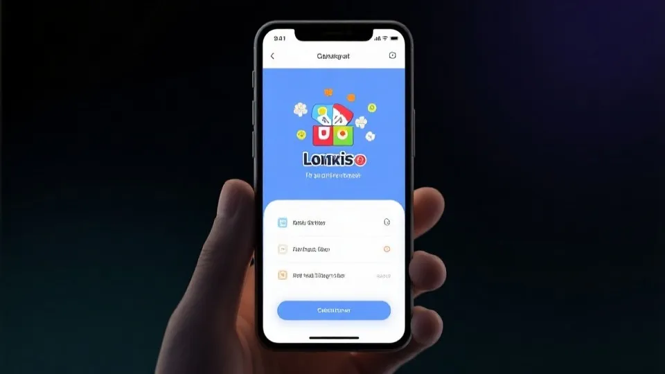 移动端应用界面示意图
